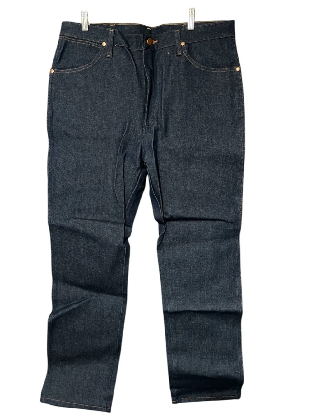 Wrangler Cowboy Cut Slim Fit Jeans Dark Wash 36x32 Western Denim (Small FLAW)